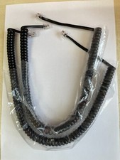 2 x Telephone Handset Curly Cord Cable for Cisco IP Telephones - Black