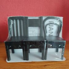 IKEA FJANTIG 3x Black Chair Wall Hooks Coat Jewelry Scarf Keys Earphones