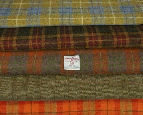 Harris tweed fabric 100 wool - 100%,