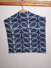 Handmade Clothes / Laundry Peg Bag WOODEN HANGER Orla Kiely Linear Stem fabric