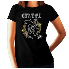 Cowgirl Rhinestone Ladies t