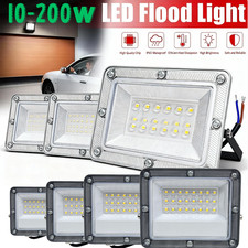 LED Floodlight Spot Light Watt Security Flood Lights Outdoor Garden Lamp IP66 UK