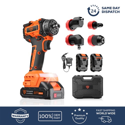 Cordless drill driver - cordless, led