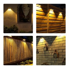 4 Pieces Solar LED Wall Lights