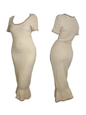 Christian Dior by John Galliano vintage Wool Knit Dress with Fringe Trim