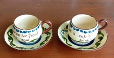 Torquay Motto Ware, 2x Cups