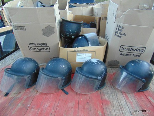 Black riot helmet face - (1),