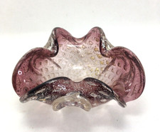 Murano Amethyst Bowl Silver