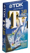 VHS TDK Two Sealed Blank Video