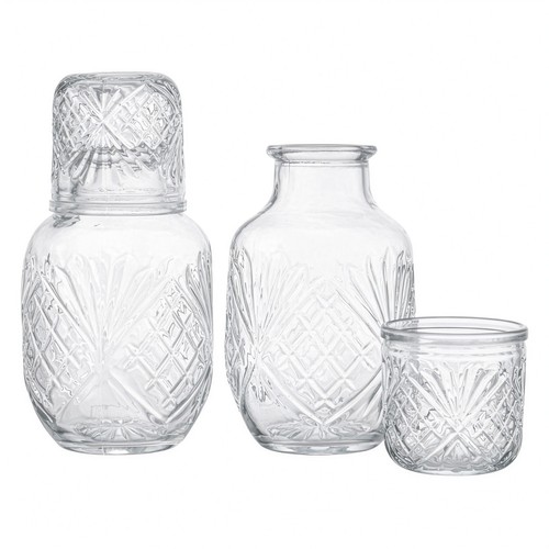 Vintage embossed glass - glass, water