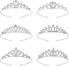 6pcs Girls Princess Tiara