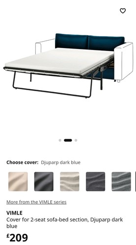 Cover for vimle seat sofa - cover,