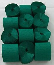 12 Dark Green Crepe paper EACH