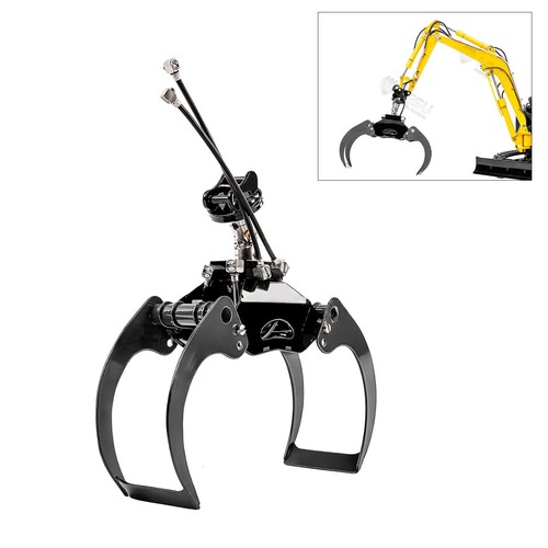 Metal log grapple clamp - grapple, for