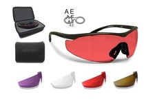 Bertoni Shooting Tactical Glasses SH898 SOS with RX Optical Prescription Carrier