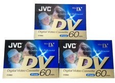 3 Pack JVC Mini DV Tape 60