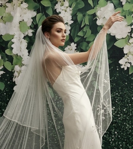 Veil wedding elegant floral - wedding,