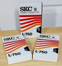 SKC L-750 Used Betamax Recordable Video Tapes Bundle (3x tapes)