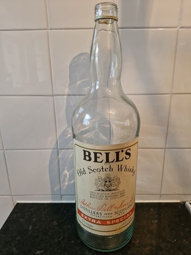 Bells scotch whiskey bottle - bells,