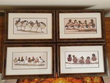Duck Prints By Art LaMay X4, Shooting Hunting Wildlife Duck Geese Prints X4