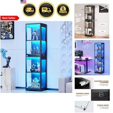 Glass Display Cabinet 4-Tier