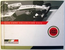 LUCKY STRIKE BAR HONDA Race Card Collection Car Book 2003 Formula One