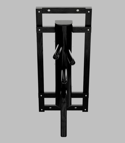 Wing chun wooden dummy with - chun,