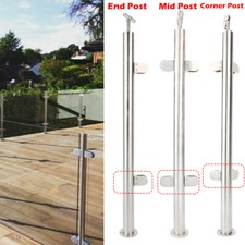 Glass Balustrade Railing Posts Clamp Stainless Steel For Garden Balcony Decking
