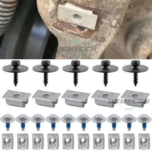 Engine undertray clips screws - engine,