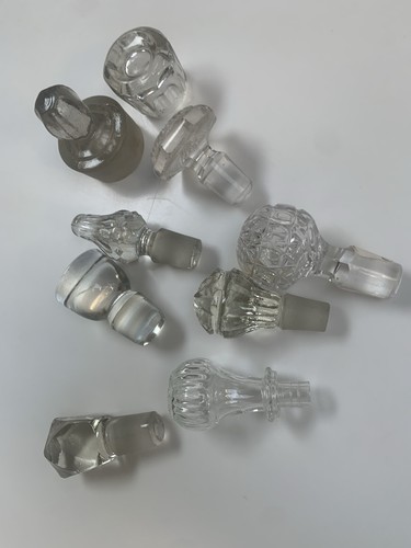 Vintage glass crystal - x, &