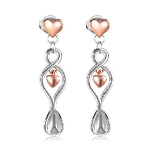 Welsh love spoon earrings - spoon,