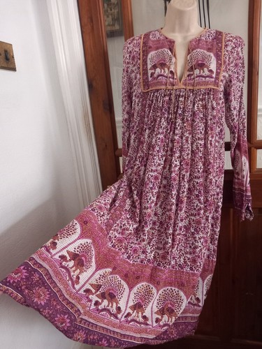 Vtg 70s mayur indian gauzy - mayur,