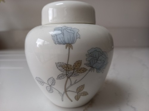 Wedgewood ice rose lidded jar - wedgewood,
