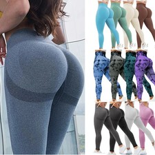 Women Anti-Cellulite Yoga Pants Push Up Leggings Scrunch Bum Butt Lift Sport Gym