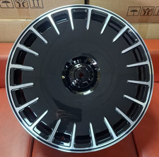 20" (BRABUS) ZM STYLE ALLOY FORGED FITS MERC S/CLASS CLS/AMG C63 BLACK 9J/10.5J
