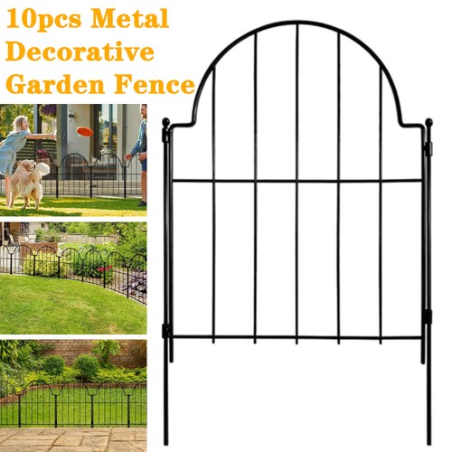 10pcs metal garden fencing - metal,