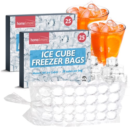 Ice cube freezer bags - 50,