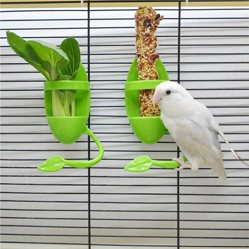 Plastic bird feeding holder - bird,