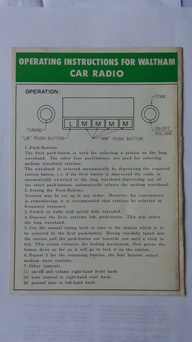 Waltham car radio - waltham,