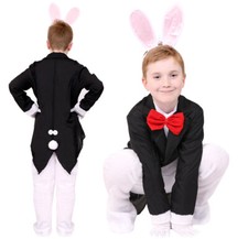 CHILDS RABBIT COSTUME WORLD BOOK DAY WONDERLAND KIDS EASTER BUNNY FANCY DRESS