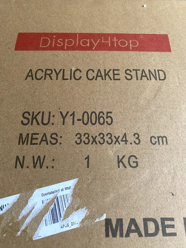 Tier round acrylic cupcake - 5,