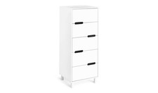 Henri 5 Drawer Tallboy - White