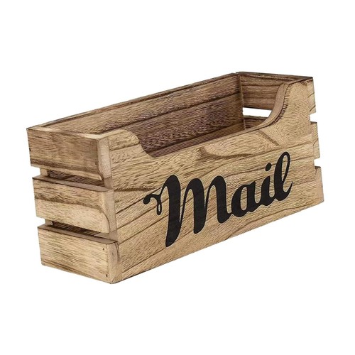Wooden mail organizer letter - organizer,