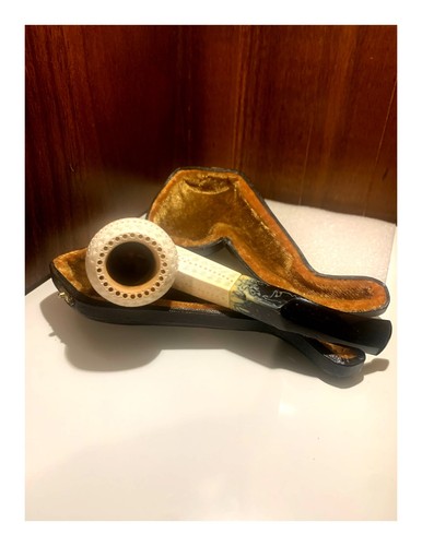 Block meerschaum tobacco pipe - block,