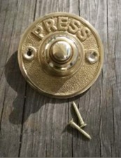 Victorian Brass Push Bells -