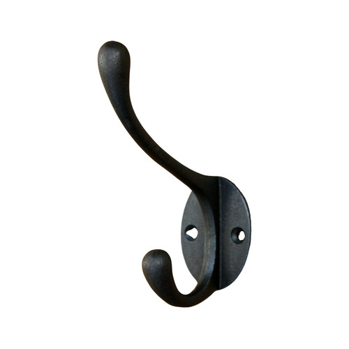 Hook black cast iron - black,