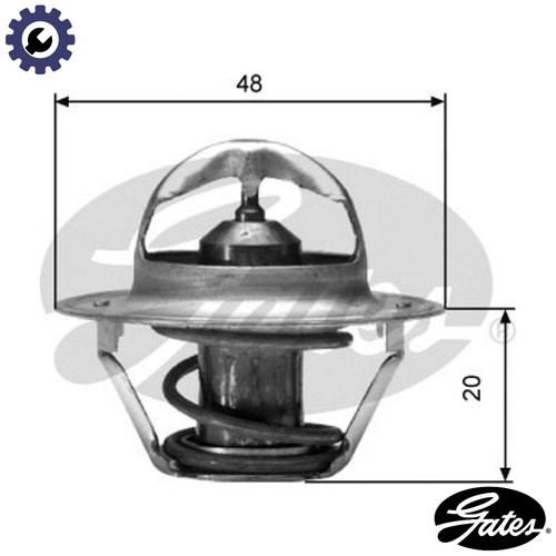 Thermostat coolant th00388g1 - thermostat,