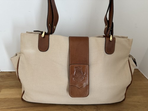 Aquascutum canvas leather - aquascutum,