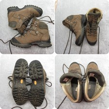 Hanwag Boots Men 11 Brown Hiking Leather Ankle LaceUp Outdoor Rugged Mountaineer