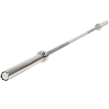 Olympic Barbell 2" 2.2m  - 7ft Weight Lifting Training Bar w / Clamps